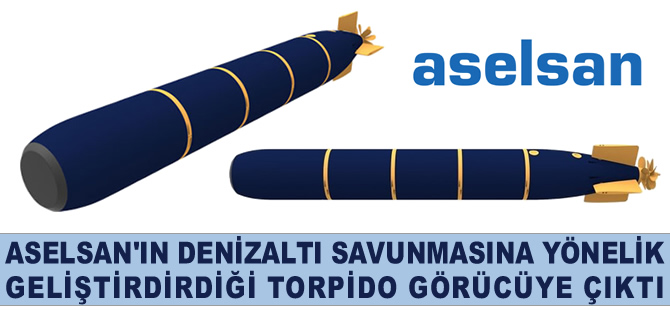 Aselsan'ın denizaltı savunmasına yönelik geliştirdiği torpido görücüye çıktı