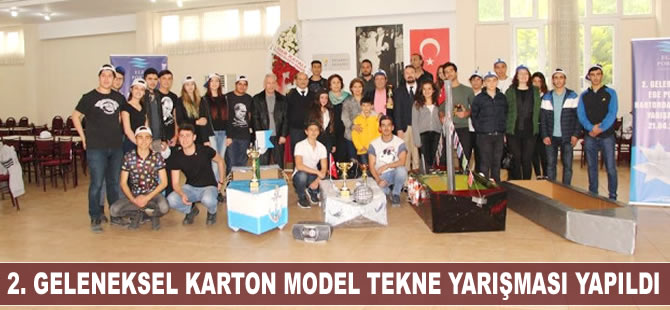 2. Geleneksel Karton Model Tekne yarışması yapıldı
