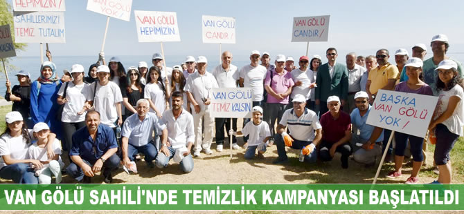 Van Gölü Sahili'nde temizlik kampanyası başlatıldı
