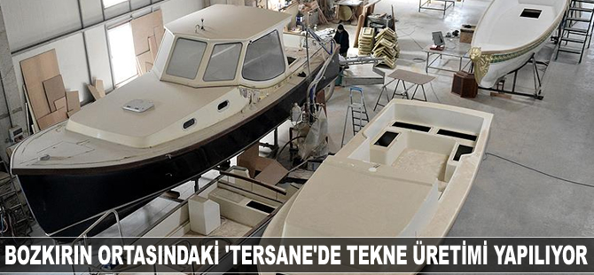 Bozkırın ortasındaki 'tersane'de tekne üretimi yapılıyor