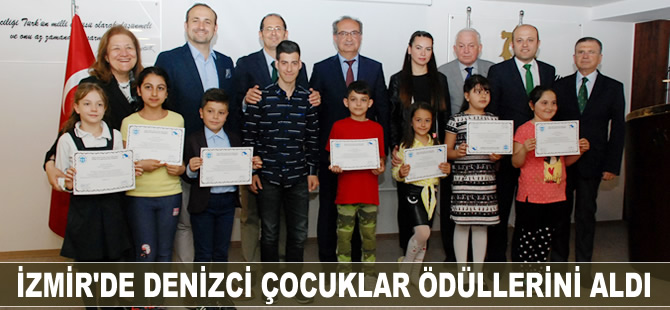 Denizci çocuklar ödüllerini aldı