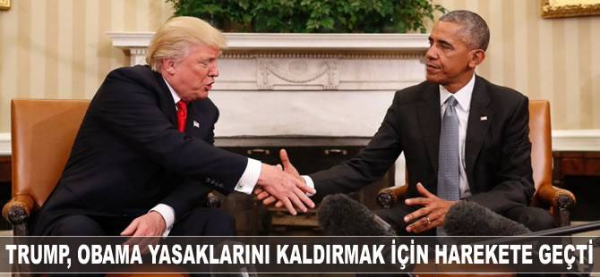 Trump, selefinin yasaklarını kaldırmak için kararname çıkardı