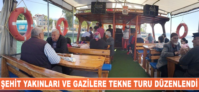 Muğla'da şehit yakınları ve gaziler için tekne turu düzenlendi