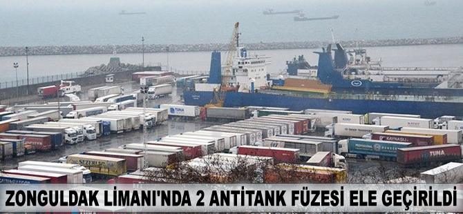 Zonguldak Liman'ında iki antitank füzesi ele geçirildi