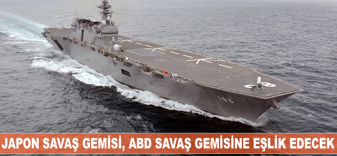 Japonya'nın en büyük savaş gemisi JS IZUMO, ABD savaş gemisine eşlik edecek