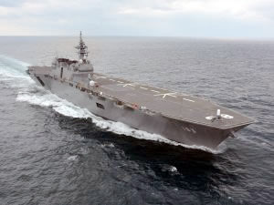 Japonya'nın en büyük savaş gemisi JS IZUMO, ABD savaş gemisine eşlik edecek