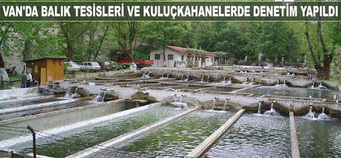 Van'da balık tesisleri ve kuluçkahanelerde denetim yapıldı