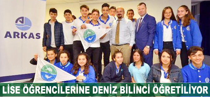 “Deniz- Çevre Eğitimleri" projesi  kapsamında lise öğrencilerine deniz bilinci öğretiliyor