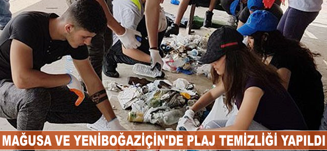 Sahillerden, 2 bin 421 adet izmarit, 21 adet de bebek bezi topladılar