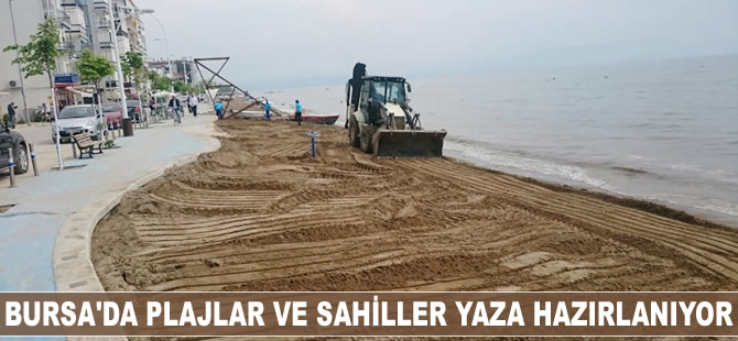 Bursa'da plajlar ve sahiller yaza hazırlanıyor