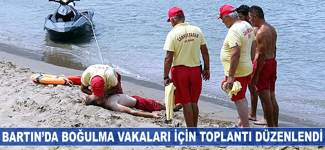 Bartın'da boğulma vakalarının önlenmesi için toplantı düzenlendi
