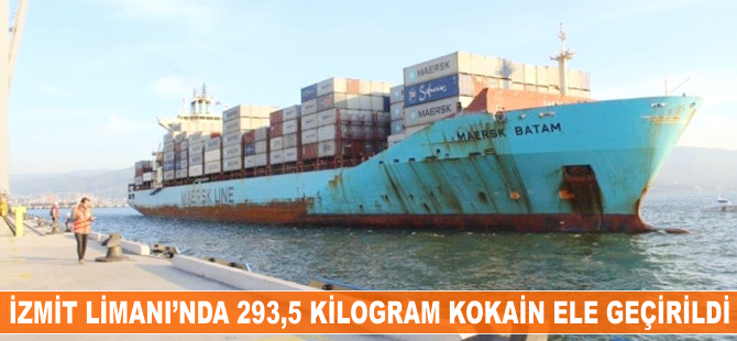 İzmit Limanı'nda 293,5 kilogram kokain ele geçirildi