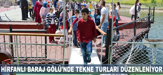 Hirfanlı Baraj Gölü'nde turistik amaçlı  tekne turları düzenleniyor