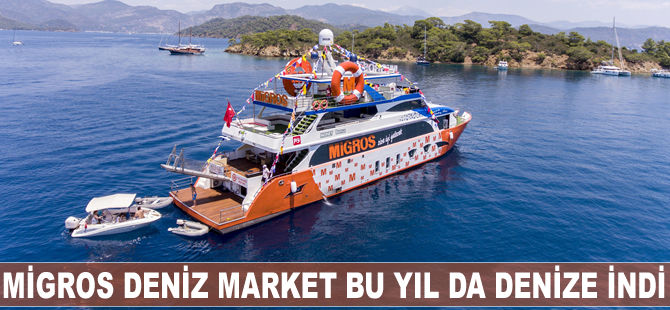 'Migros Deniz Market' bu yıl da denize indi