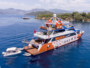 'Migros Deniz Market' bu yıl da denize indi