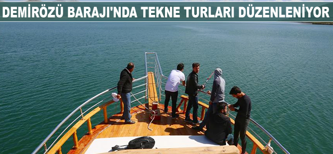 Sulama amaçlı yapılan Demirözü Barajı'nda tekne turu düzenleniyor