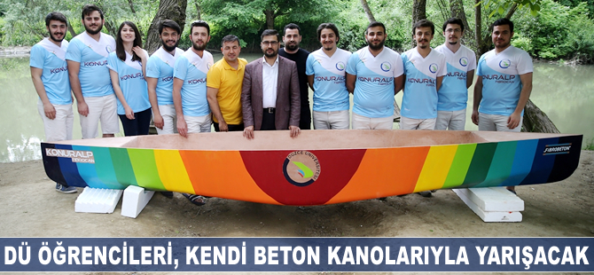 DÜ öğrencileri, kendi beton kanolarıyla yarışacak