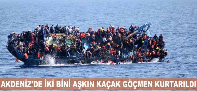 İtalyan Sahil Güvenlik ekipleri iki bini aşkın göçmeni kurtardığını bildirdi