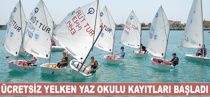 Ücretsiz yelken yaz okulu kayıtları başladı
