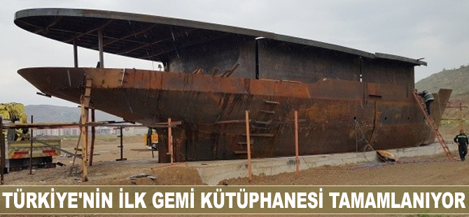 Türkiye'nin ilk gemi kütüphanesi hızla tamamlanıyor