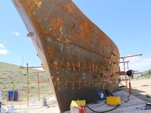 Türkiye'nin ilk gemi kütüphanesi hızla tamamlanıyor