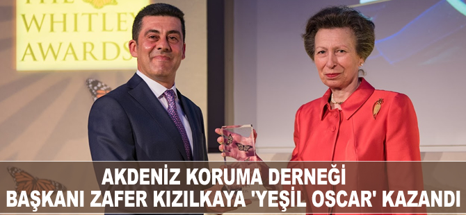 Akdeniz Koruma Derneği Başkanı Zafer Kızılkaya, “Yeşil Oscar” kazandı