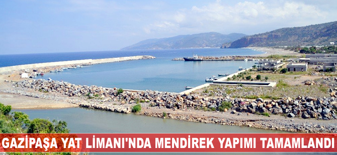 Antalya’nın Gazipaşa Yat Limanı'nda mendirek yapımı tamamlandı