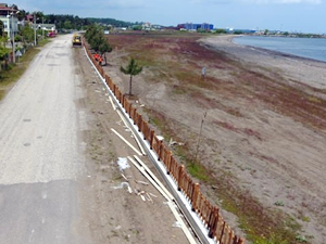 Terme'de sahiller yaz sezonuna hazırlanıyor