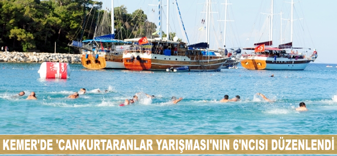Antalya'nın Kemer ilçesinde "Cankurtaranlar Yarışması"nın altıncısı düzenlendi