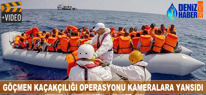 Ege'de göçmen kaçakçılığı operasyonu kamerelara yansıdı