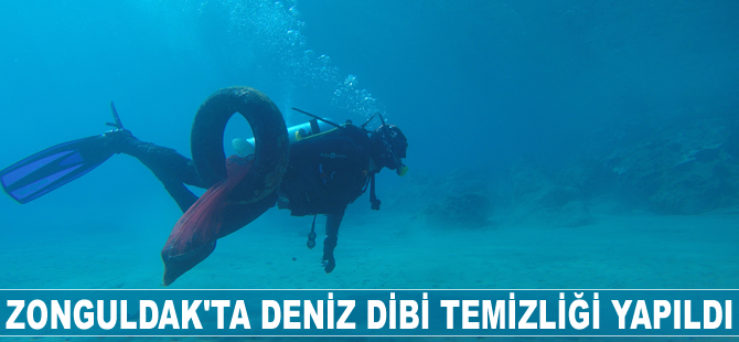 Zonguldak'ta deniz dibi temizliği yapıldı