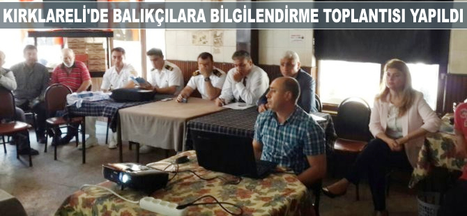 Kıyıköy Beldesi’nde balıkçılara yönelik bilgilendirme toplantısı yapıldı