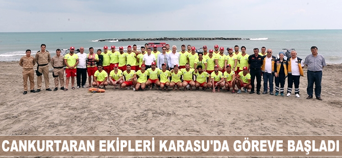 Cankurtaran ekipleri Karasu'da göreve başladı