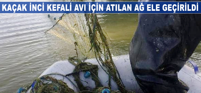 Van Gölü'nde kaçak inci kefali avı için atılan 3 kilometrelik ağ ele geçirildi
