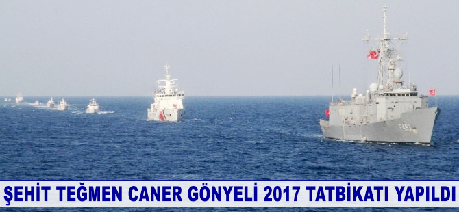 Şehit Teğmen Caner Gönyeli 2017 Arama Kurtarma Tatbikatı'nın deniz safhası tamamlandı