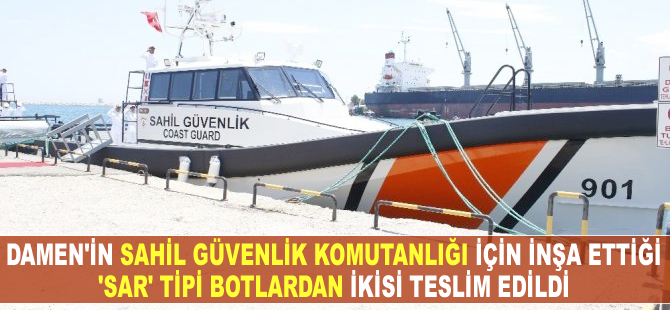 Damen'in Sahil Güvenlik Komutanlığı için inşa ettiği arama kurtarma botlarından ikisi teslim edildi