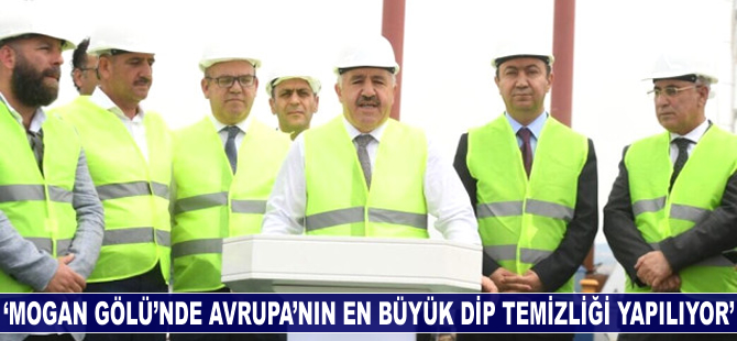 'Mogan Gölü'nde Avrupa'nın en büyük iç su dip temizliği yapılıyor'