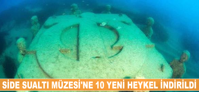 Sualtı Müzesi'ne yeni heykeller indirildi