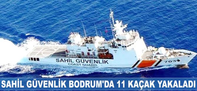 Bodrum'dan Yunanistan'ın İstanköy Adası'na geçmeye çalışan 11 kişi yakalandı