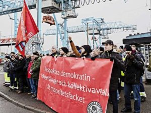 Göteborg’da sendika haklarını isteyen 160 liman işçisi işten atıldı