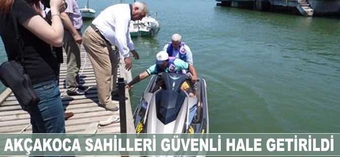 Akçakoca sahilleri güvenli hale getirildi