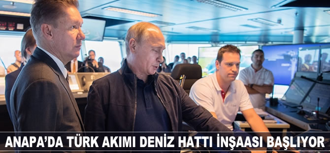 Anapa'da Türk Akımı deniz hattı inşaası başlıyor