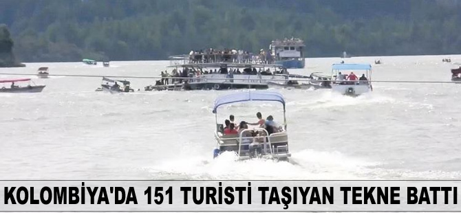 Kolombiya açıklarında 151 turisti taşıyan tekne battı