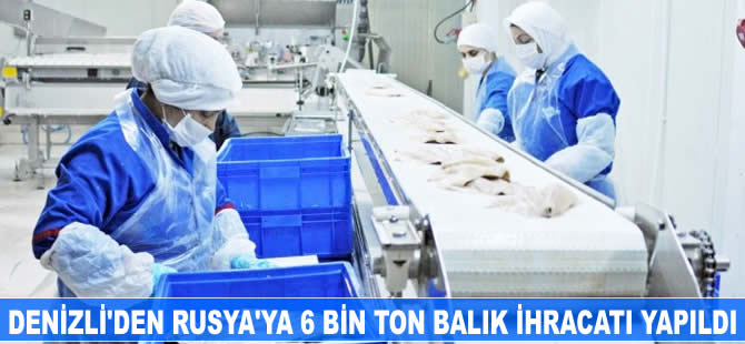 Denizli’den Rusya’ya 6 bin ton balık ihracatı yapıldı