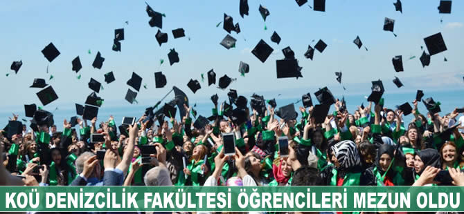 Kocaeli Üniversitesi Denizcilik Fakültesi öğrencileri mezun oldu