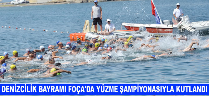 Denizcilik Bayramı Foça'da Yüzme Şampiyonası ile kutlandı