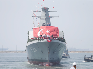 'TGC Kınalıada' korveti, denize indirildi
