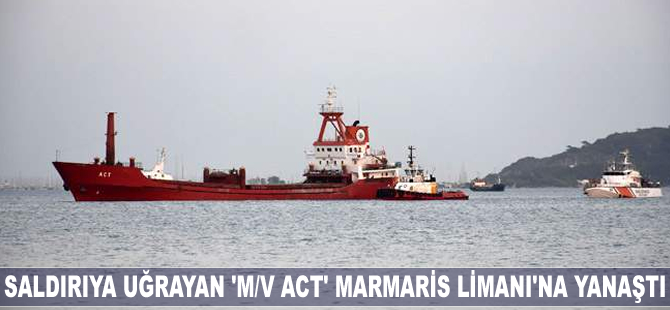 'M/V ACT' kuru yük gemisi Marmaris Limanı'na ulaştı