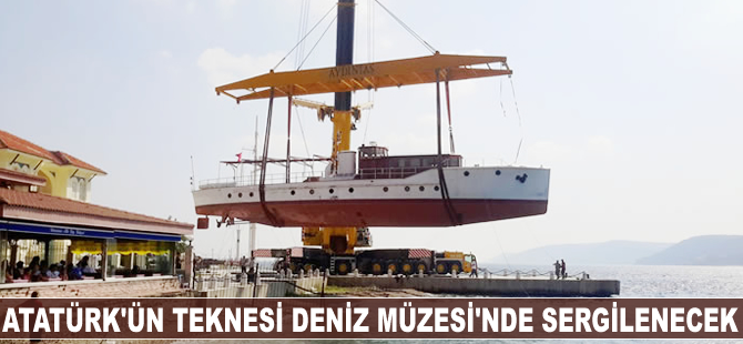 Atatürk’ün gezinti teknesi Deniz Müzesi’nde sergilenecek