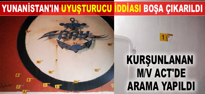 Silahlı saldırıya uğrayan M/V ACT isimli Türk bayraklı gemide arama yapıldı